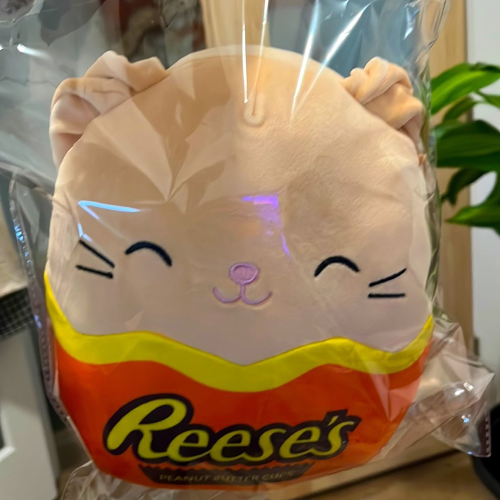 Bangta the Peach Bunny Reese’s Candy Easter Edition Squishmallow 10”